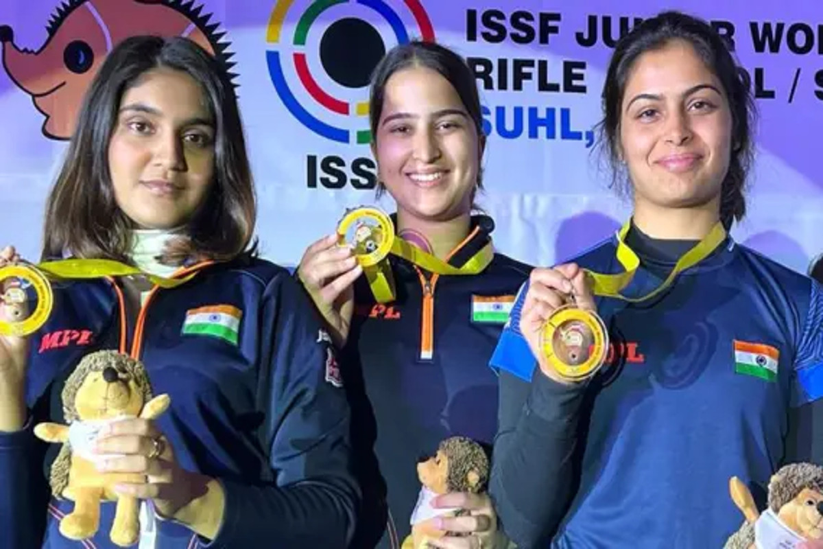 Asian Games 2023 Sift Kaur Samra Ashi Chouksey And Manini Kaushik Win