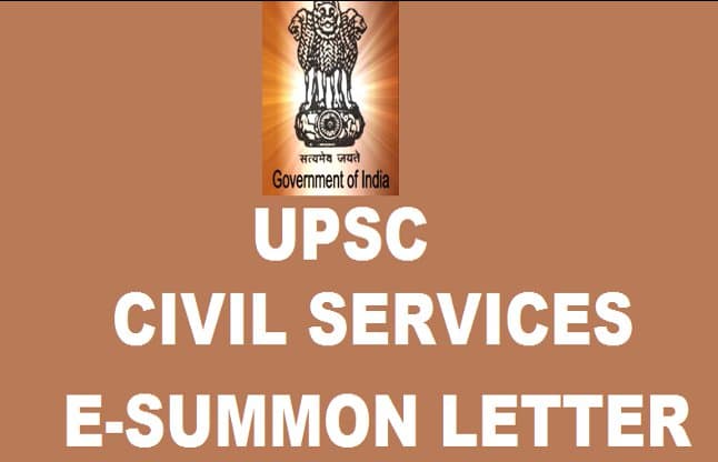 e summon letters for civil services examination