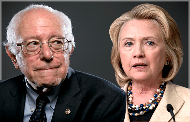 hillary clinton and Bernie Sanders