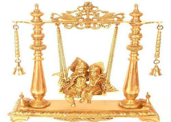  Brass statues of Krishna