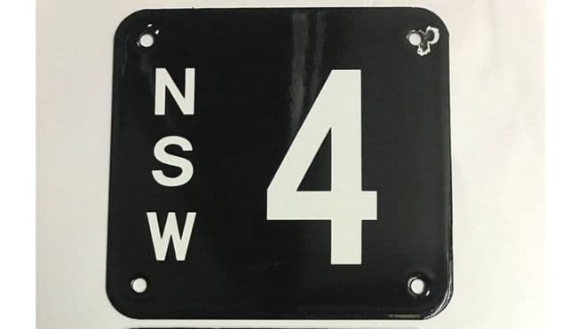 sydney number plate