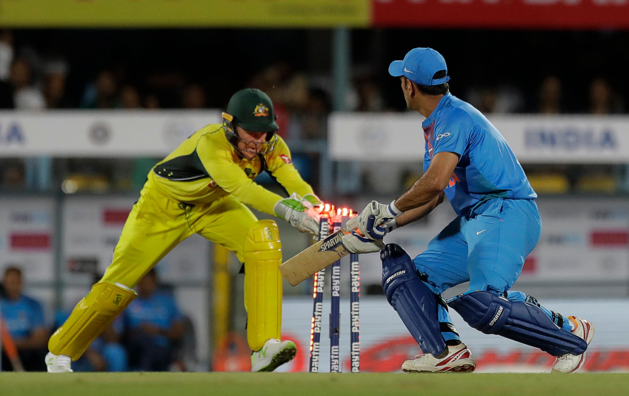 IndvsAus Live : Behrandorf Stopped Team Indias Winning Drive In T20