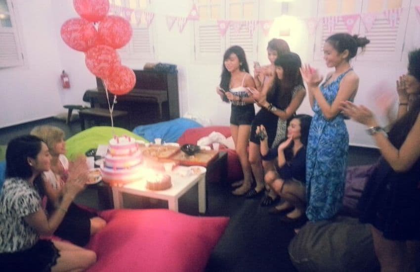 hostal girls birthday celebration