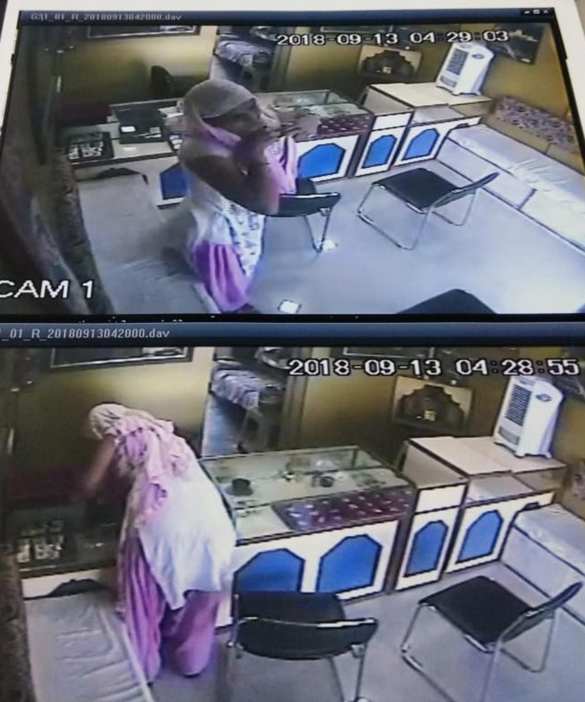 CCTV footage approaches accused, police arrest woman