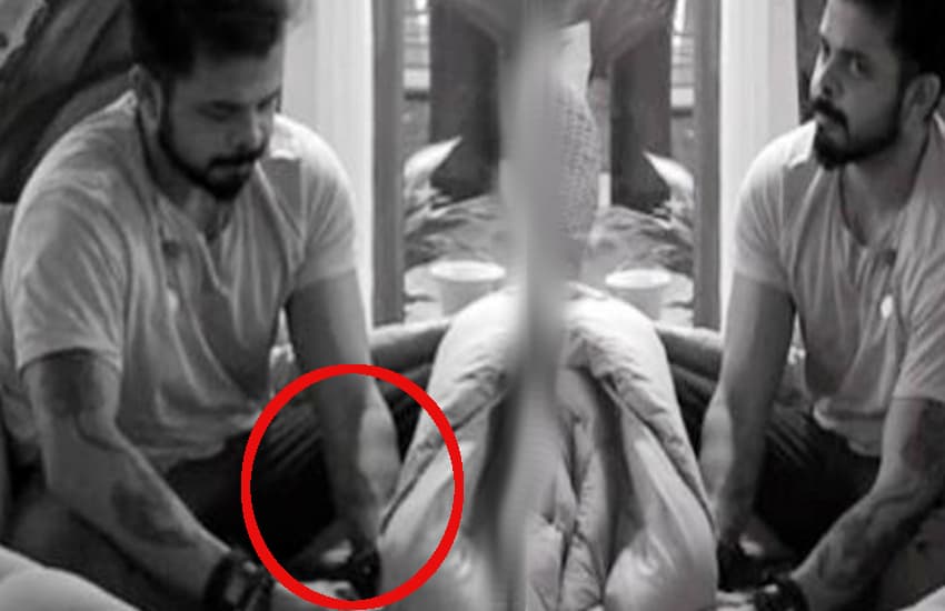sreesanth secretly using phone in bigg boss 12 house video viral