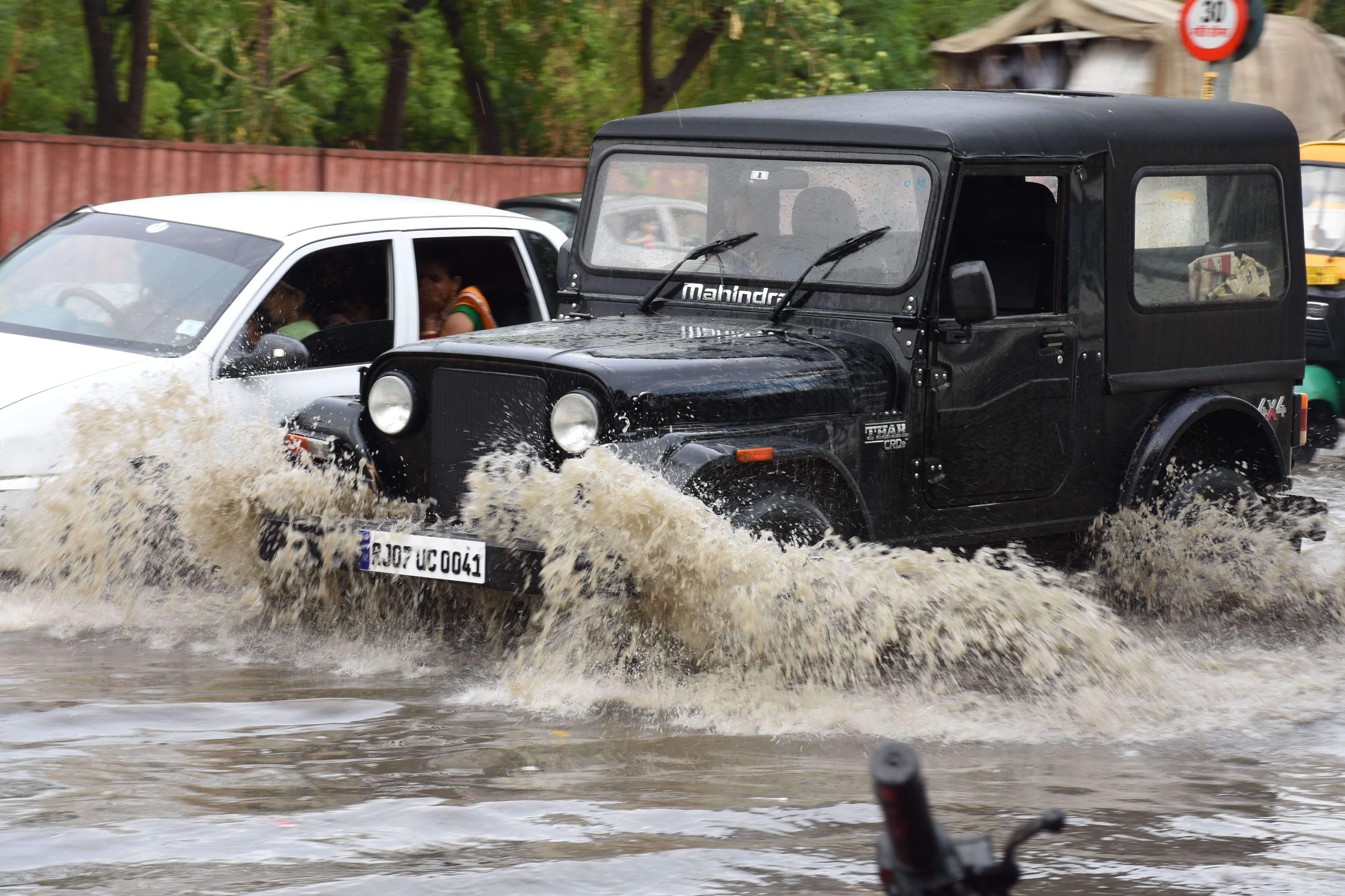 rain in bikaner, see photos