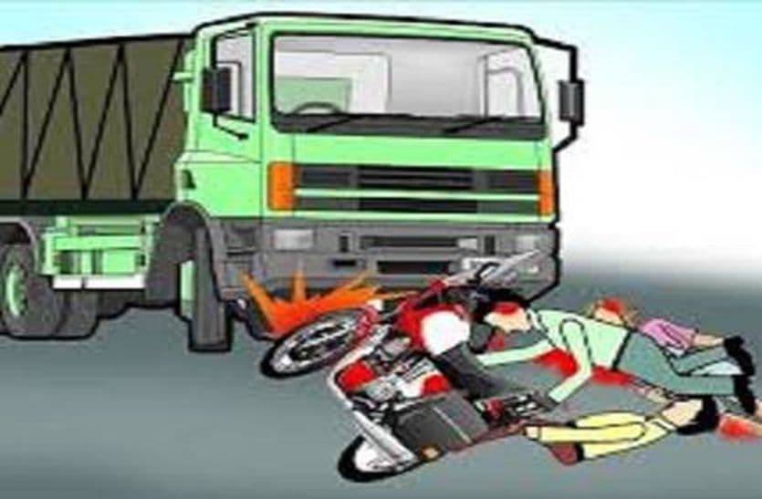 Truck crushed biker, one dies