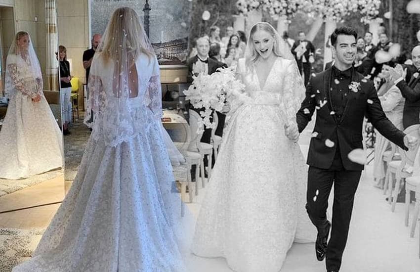 Sophie Turner wedding gown