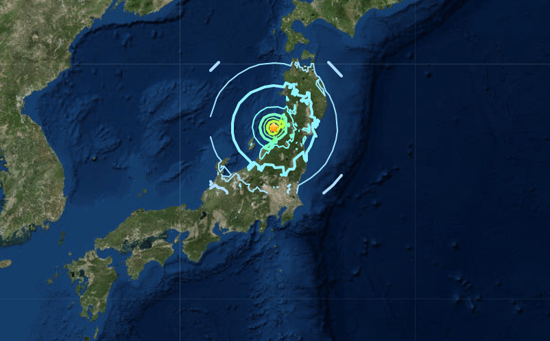 Earthquake in japan