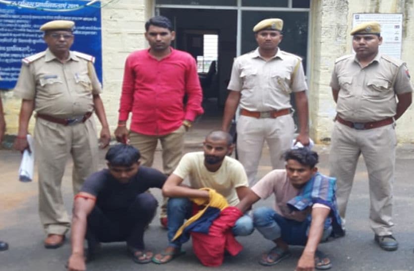 3 arrested for theft, goods recovered . dholpur news dholpur