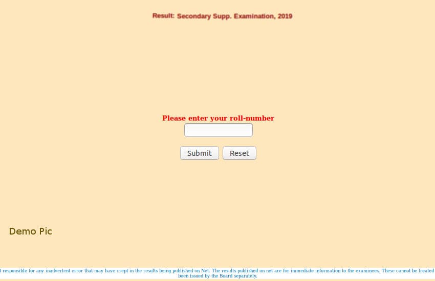 RBSE 10th Supplementary Result 2019