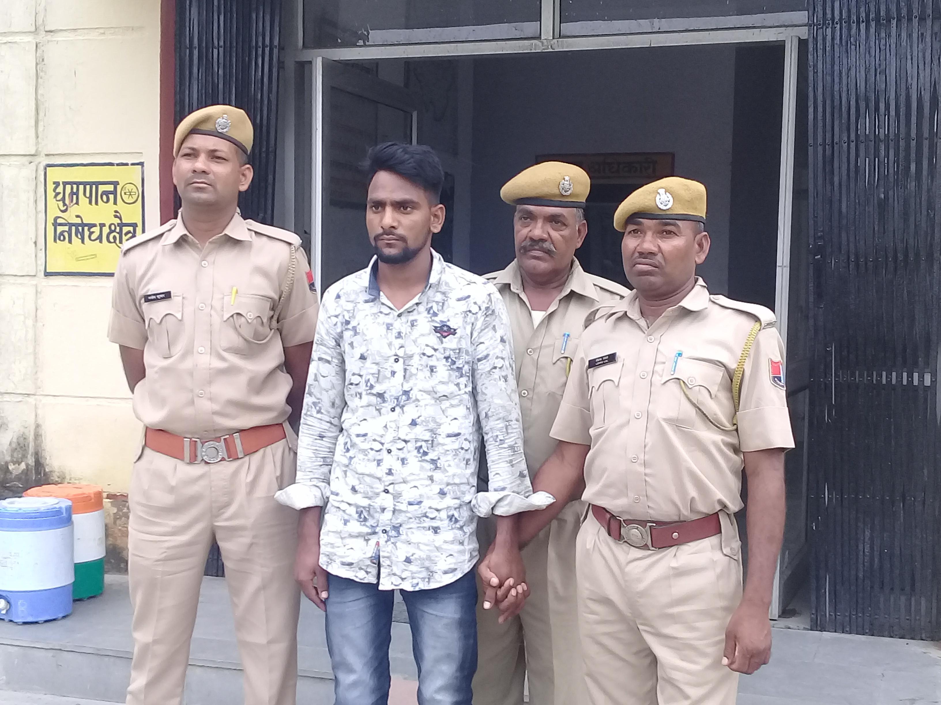 BJP leader's son rape attempt arrested in jail on charges in bhilwara
