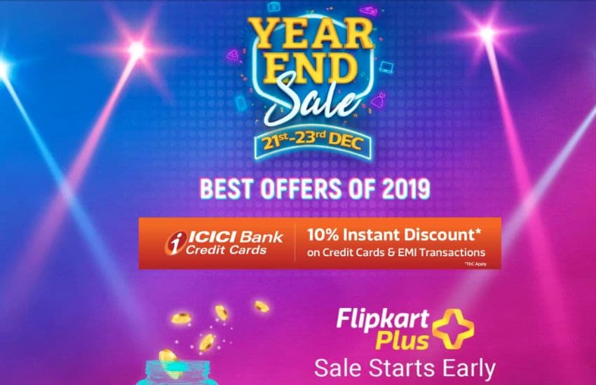 Year End Sale starts from December 21 to 23 at Flipkart