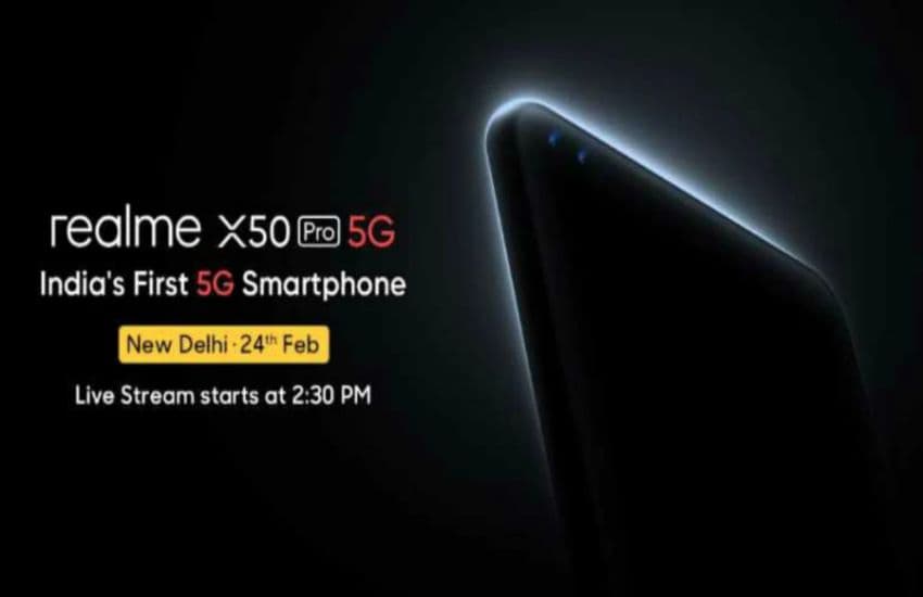 Realme X50 Pro India's First 5G Smartphone Will Launch on 24 February