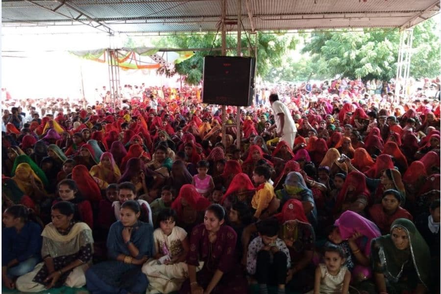 Devotees gathered at Jambeshwar fair