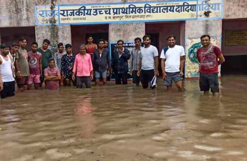 heavy rain in jhalawar Kalisindh dam Four gates open