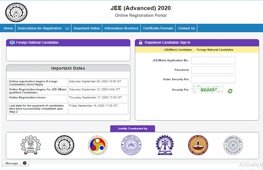 JEE Advanced Admit Card 2020
