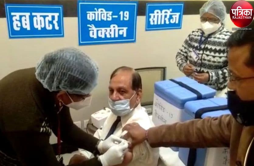 VIDEO : पाली में पांच जगहों पर हुआ कोरोना टीकाकरण का श्रीगणेश