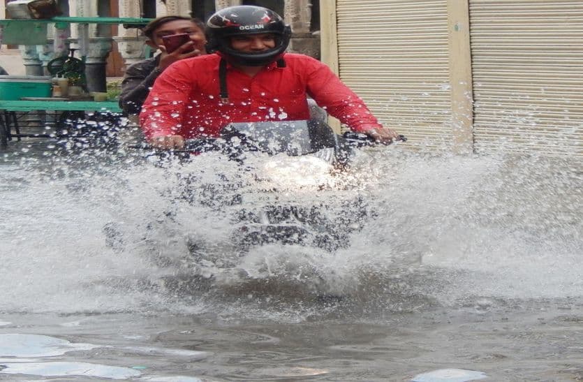 राजस्थान के 13 जिलों में आज भारी बरसात का अलर्ट