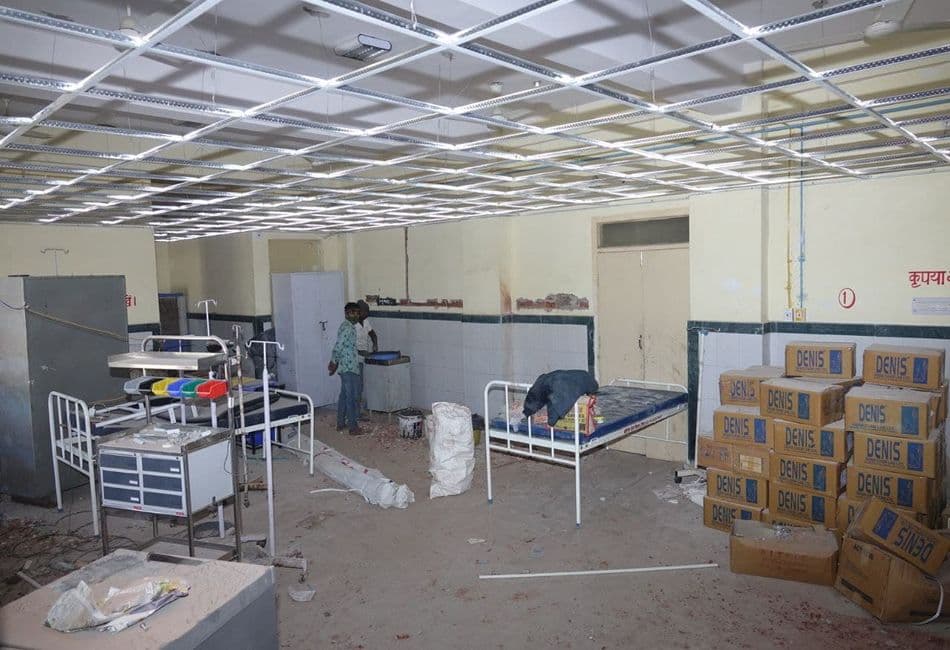 चिकित्सा मंत्री परसादीलाल मीना का गृह जिला होने का मिला लाभ: जिला अस्पताल में बच्चों के लिए आईसीयू निर्माण शुरू