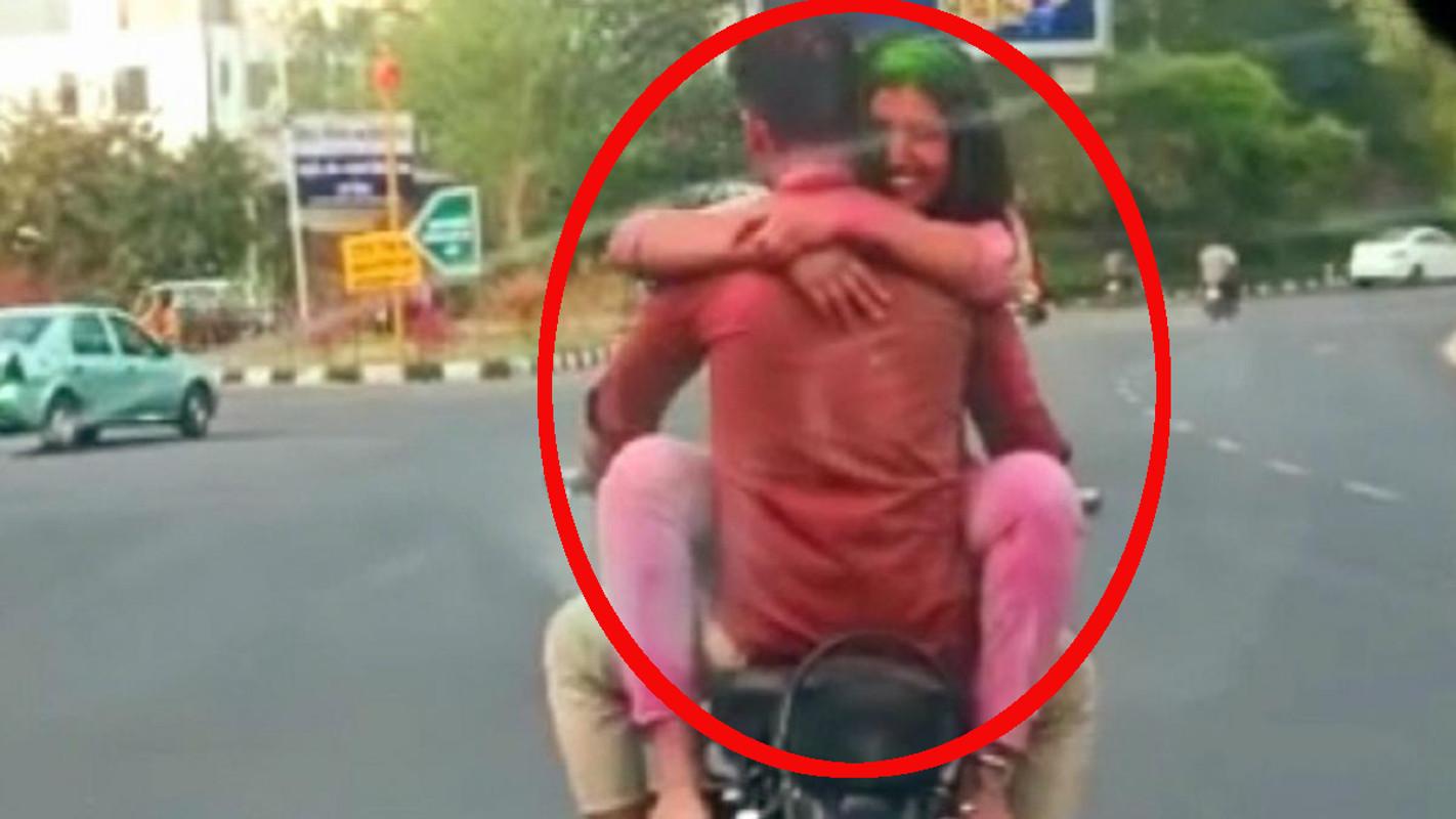 Jaipur couple holi celebration video viral police investigating 