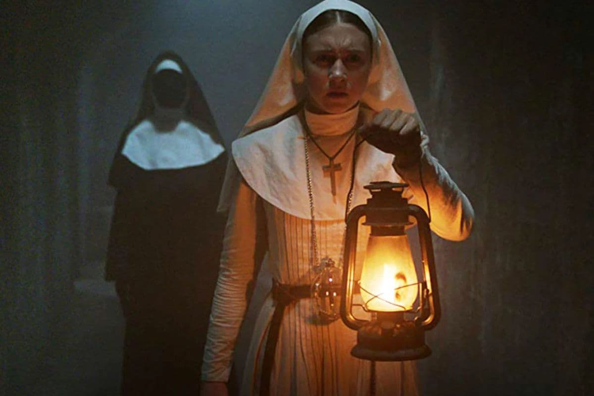The Nun 2 actress bonnie aarons face look is very scary