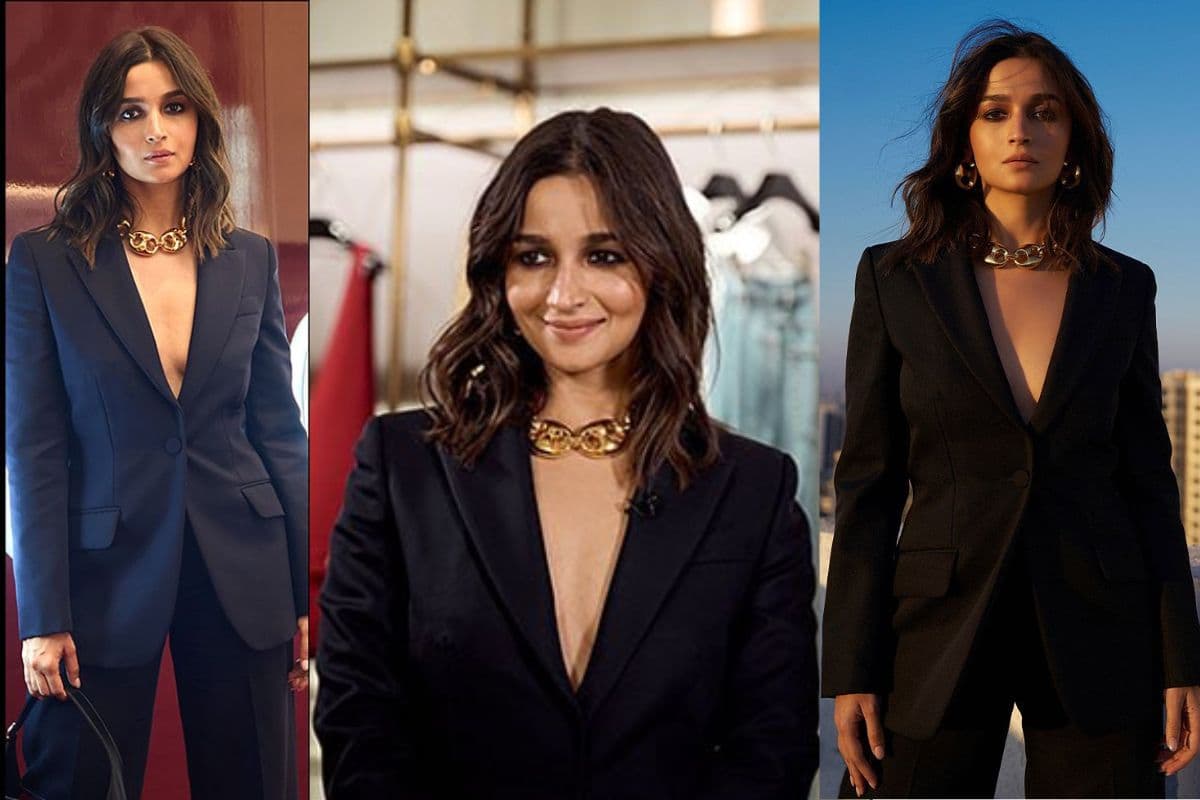 Alia bhatt shares shirtless photo with black suit pant deepika padukone and alia fans clash in comment box