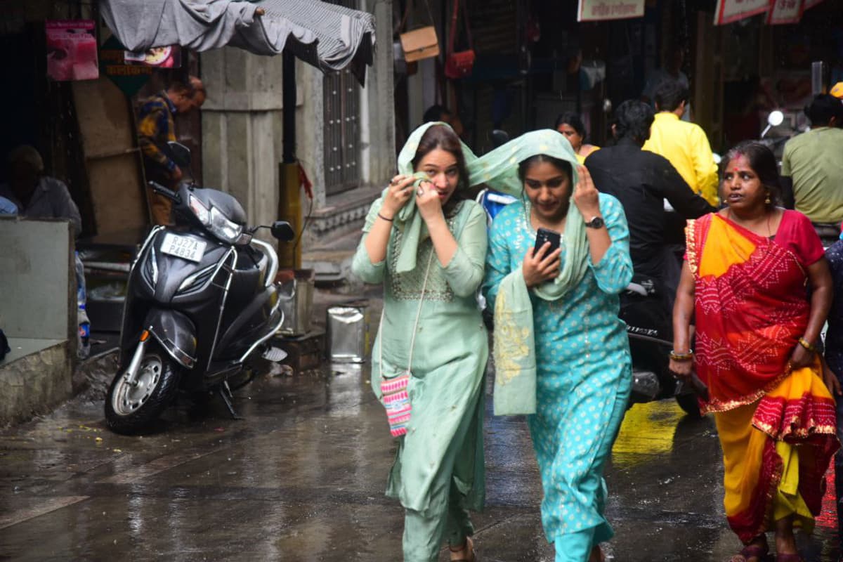 Weather News : rain and hailstorm in Rajasthan, IMD issued double alert