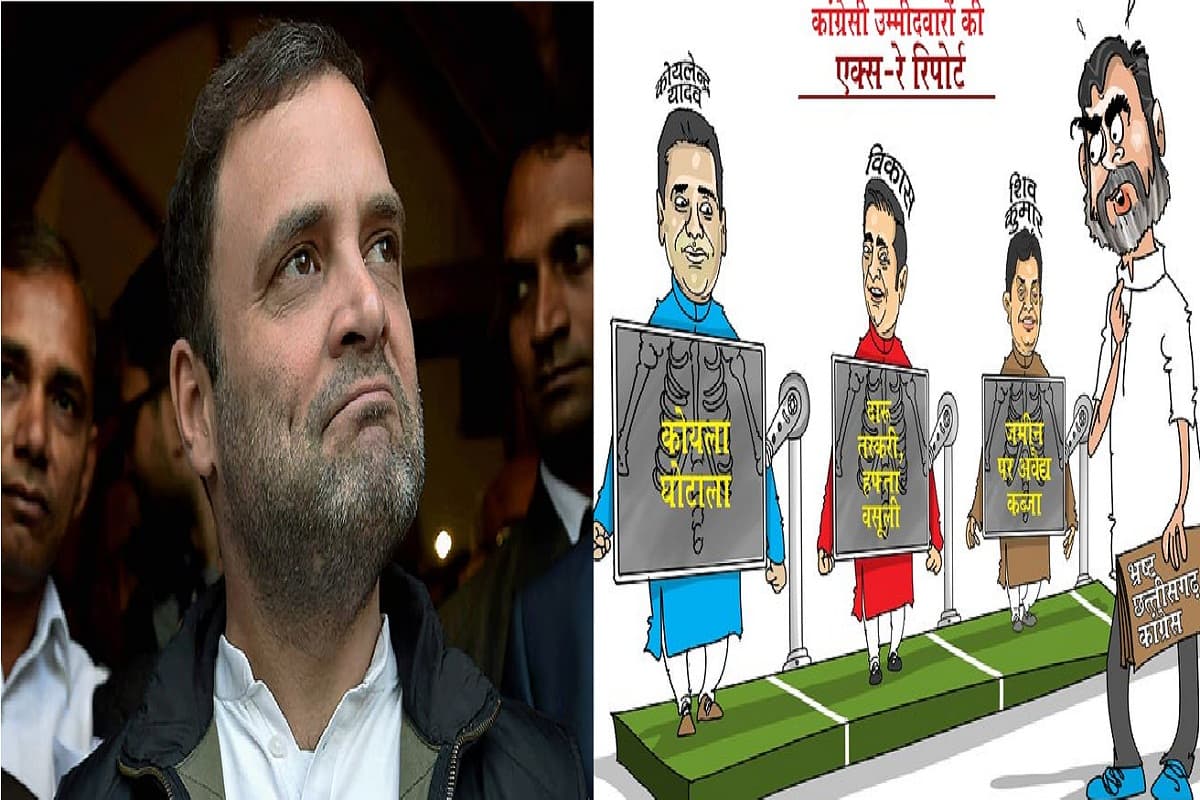 BJP Cartoon blast, rahul gandhi, congress party