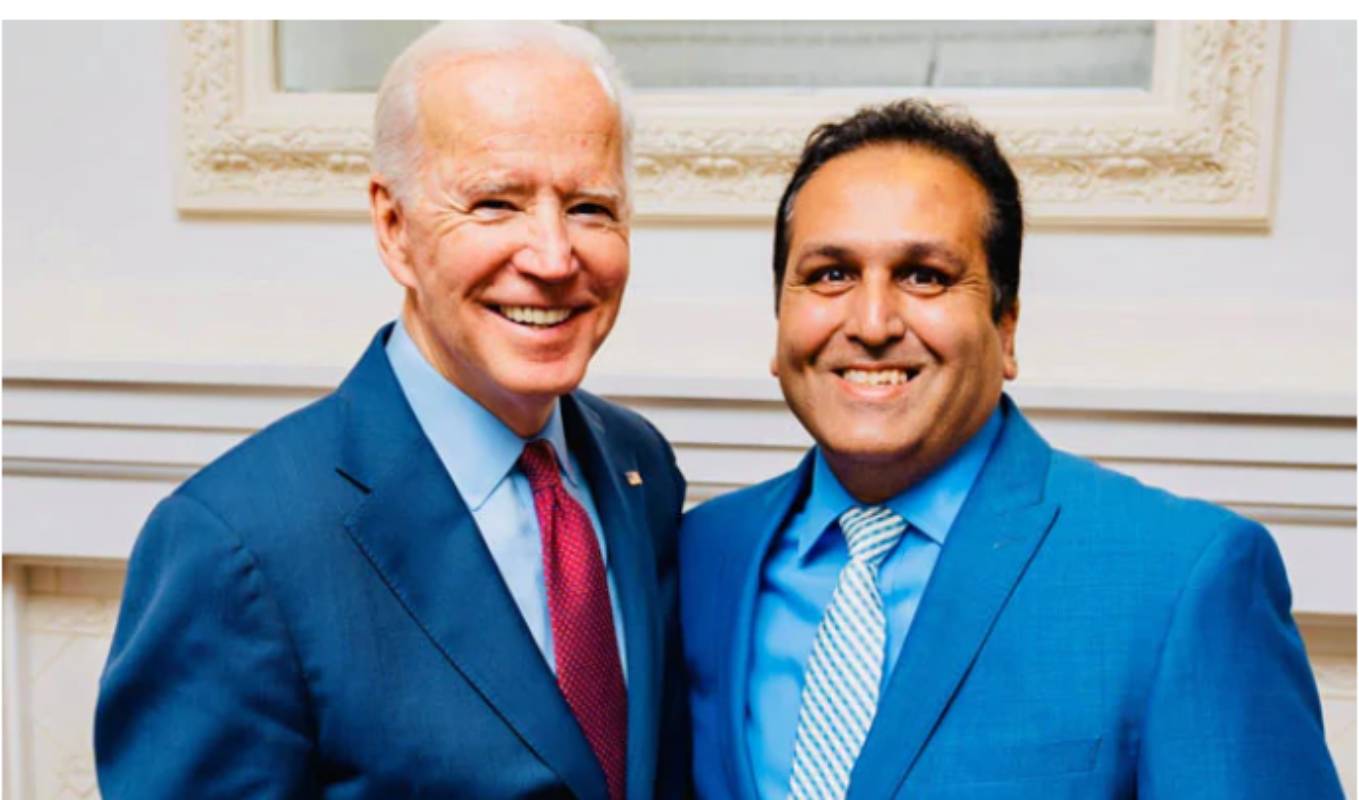American-President Jo Biden and Advisor Ajay Bhutoria