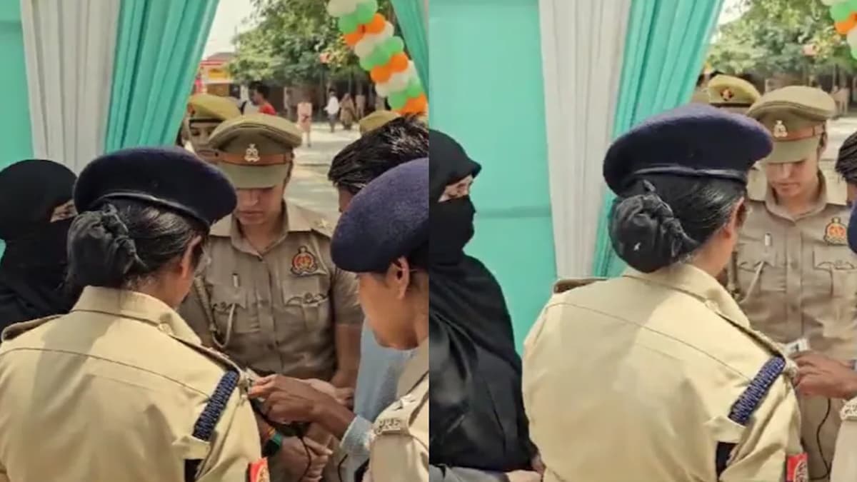 ID of woman wearing burqa was being checked in Sambhal