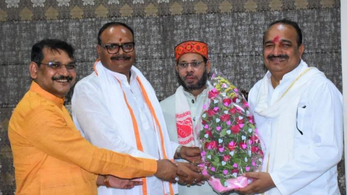 Samajwadi Party MLA Manoj Kumar Pandey's son Raj Pandey joined BJP in presence of Deputy CM Brajesh Pathak