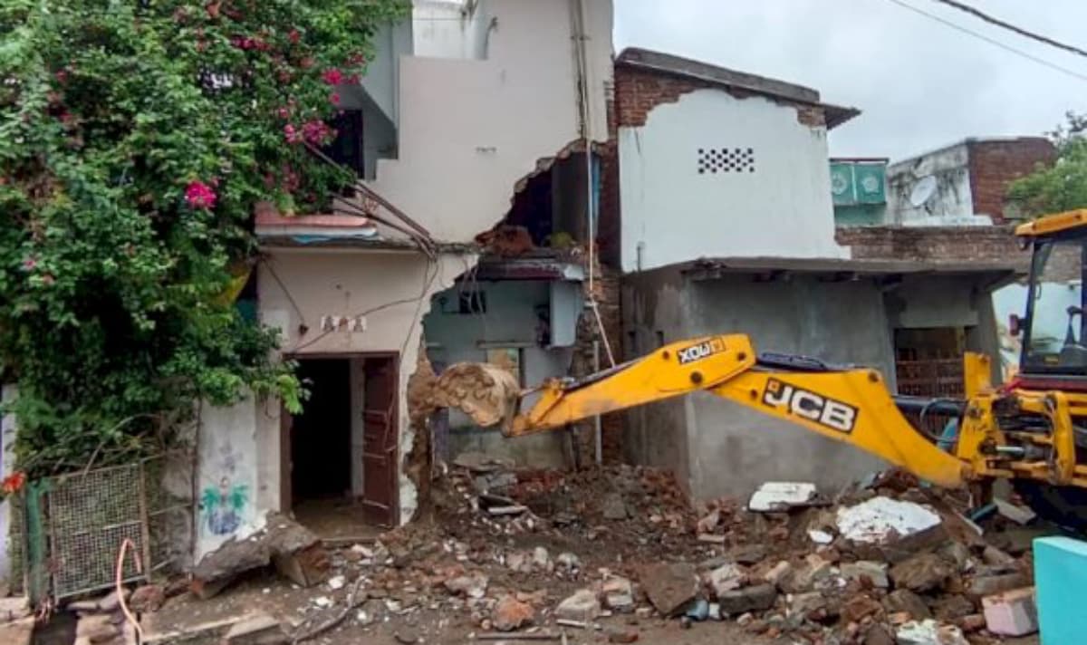 Shahdol Gangrape Houses of rapists demolished with JCB in Shahdol