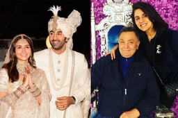 बेटे Ranbir Kapoor की शादी में ऐसे शामिल हुए पापा Rishi Kapoor, बहू Alia Bhatt ने लिया आशीर्वाद
