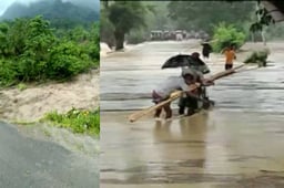 असम में लगातार हो रही बारिश, कई इलाकों में बाढ़ जैसे हालात, हाफलोंग में भूस्खलन से 3 लोगों की मौत