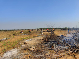 इंदुर्खी में १५० बीघा वन भूमि से फोरेस्ट विभाग ने की अतिक्रमण हटाने की कार्रवाई