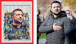 यूक्रेन के राष्ट्रपति वोलोदिमिर ज़ेलेन्स्की बने Times Magazine के 2022 Person Of The Year