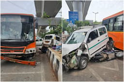 दिल्ली : फिर बेकाबू हुई DTC की बस,  एक साथ 5 वाहनों में मारी टक्कर, एक की मौत, 5 जख्मी