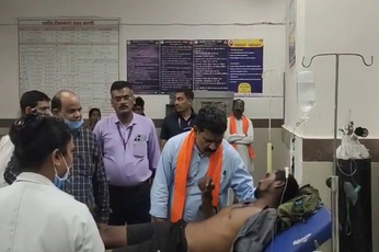 उपमुख्यमंत्री विजय शर्मा पहुंचे घायलों से मिलने,देखें वीडियो
