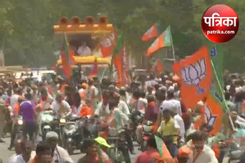 Video : कर्नाटक के तुमकुरु में भाजपा अध्यक्ष J.P. Nadda का रोड शो