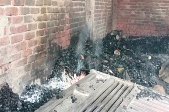 Video:आग में जलकर एक शख्स की हुई मौत