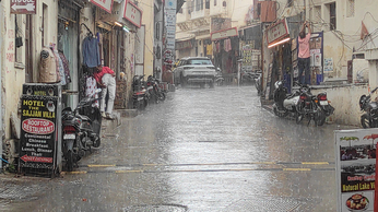 Video...उदयपुर में हुई खंड बारिश
