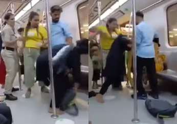 फिर सुर्खियों में दिल्ली मेट्रो, सीट के लिए लड़ीं दो महिलाएं, जमकर चले लात-घूंसे