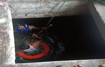 SURAT VIDEO/ 20 फीट गहरी पानी की टंकी में गिरने से श्रमिक की मौत