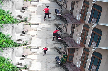 महिला ने ऐसे की बाइक चोर की कोशिस फ़ैल, देखें विडिओ