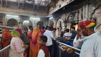 नेहेड़ी धार्मिक स्थल बीकानेर देशनोक में स्थित करणी माता के किए दर्शन::::देखे वीडियो