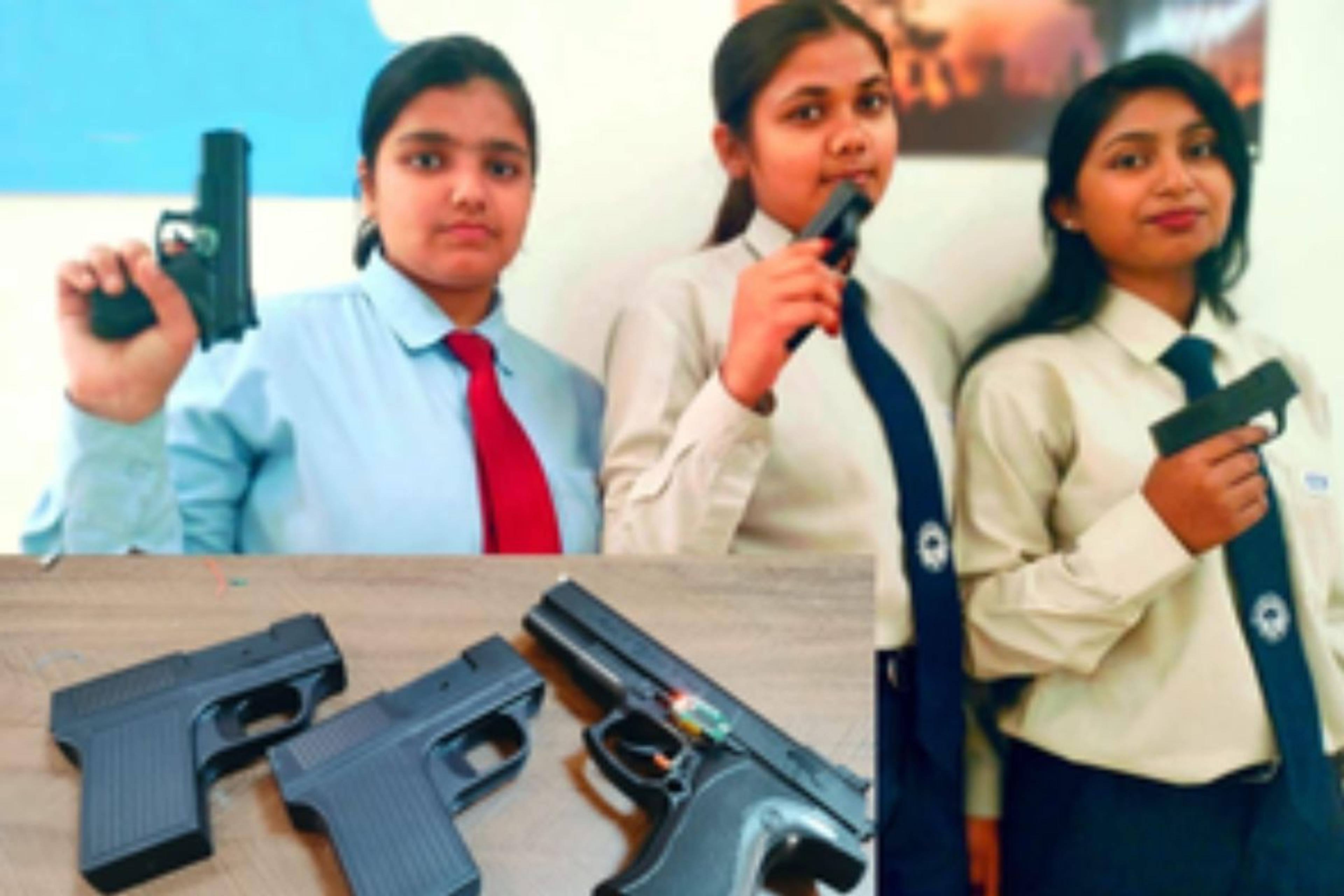 Women Day: लड़कियों ने बनाई बिजली मारने वाली बंदूक, मनचलों को सिखाएगी सबक