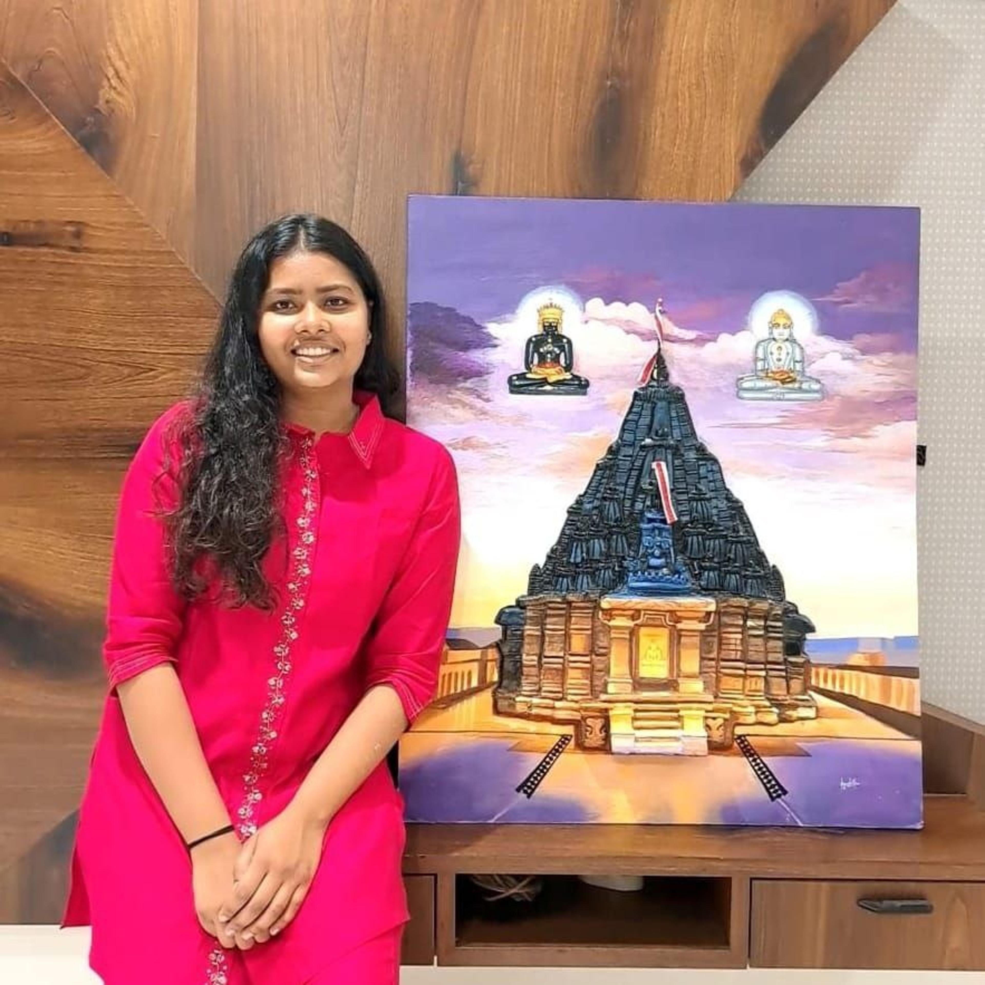 राजस्थान मूल की याशिका ने दो महीने में तैयार की गिरनार तीर्थ की बेहतरीन पेंटिंग,
नई तकनीक से उभारी सुन्दरता