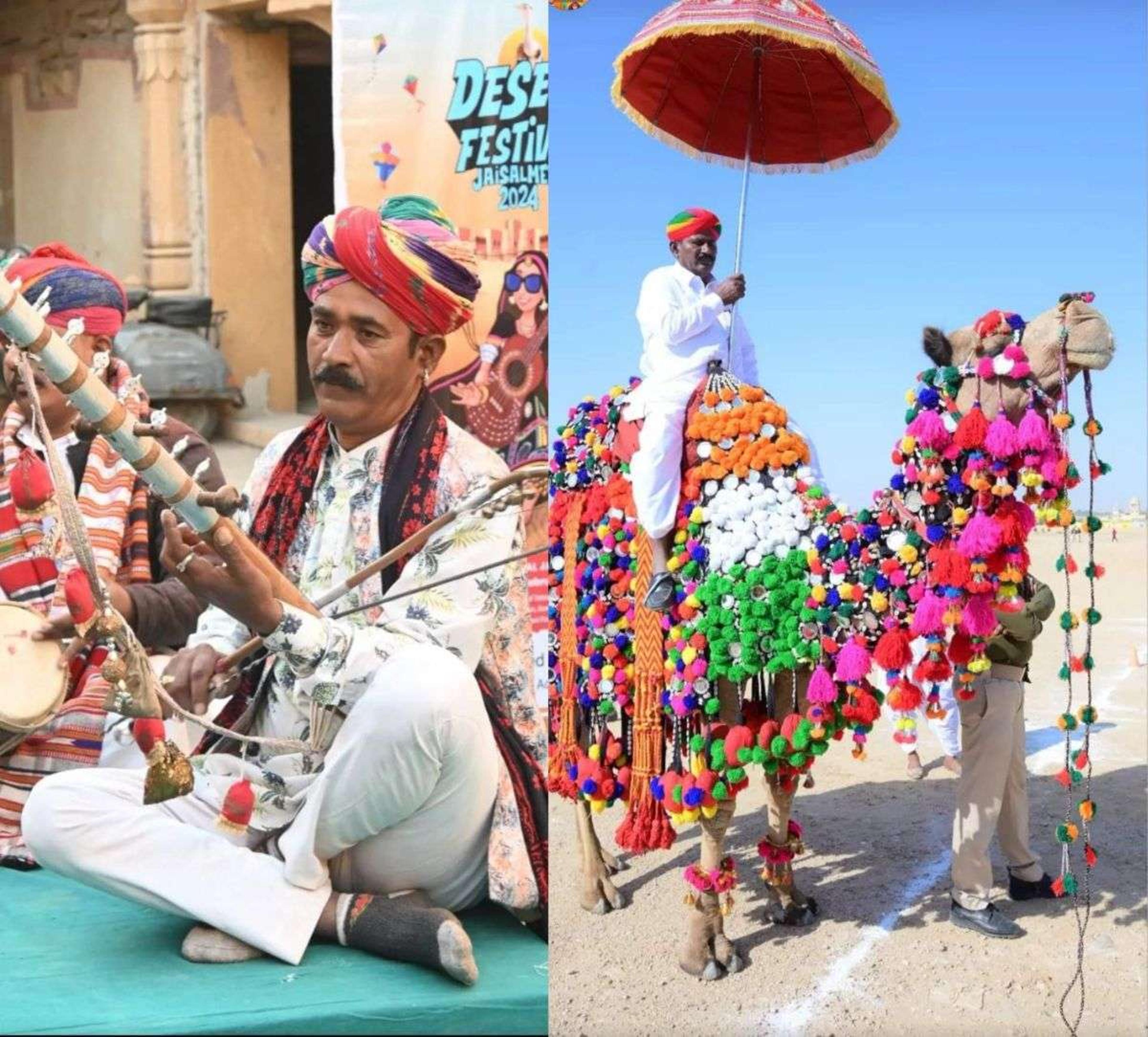 Jaisalmer Desert Festival : लोक-सूफी संगीत के जादू ने लोगों का मन मोहा, खूबसूरत तस्वीरें देखकर आप भी आनंद लीजिए