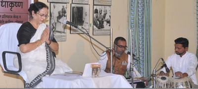 Gandhi story in Gandhi Bhavan